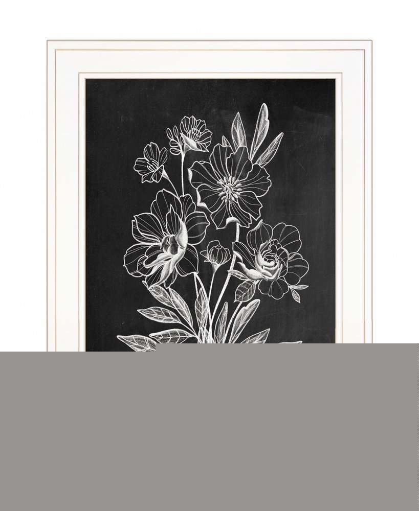 Vintage Chalkboard 2 White Framed Print Wall Art