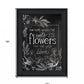 Yet to Bloom 4 Black Framed Print Wall Art