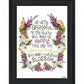 Charming Garden 3 White Framed Print Wall Art
