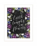 Earth Laughs in Flowers 3 White Framed Print Wall Art