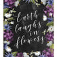 Earth Laughs in Flowers 3 White Framed Print Wall Art