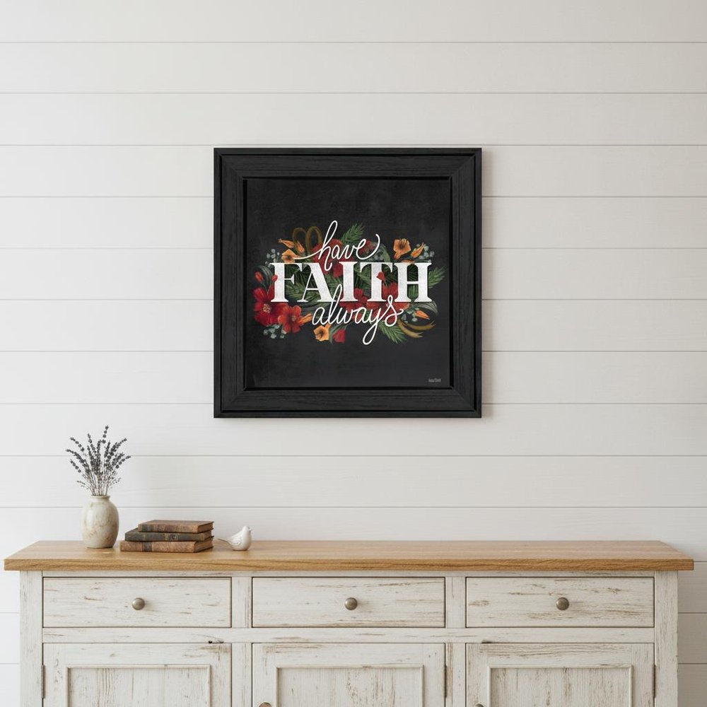 Have Faith 3 Black Framed Print Wall Art