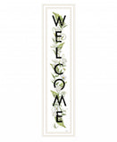 Welcome Sign II 4 White Framed Print Wall Art