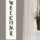 Welcome Sign II 4 White Framed Print Wall Art