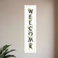 Welcome Sign II 4 White Framed Print Wall Art