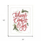 Tidings of Comfort and Joy 2 White Framed Print Wall Art