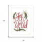 Joy to the World 2 White Framed Print Wall Art