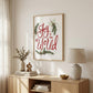 Joy to the World 2 White Framed Print Wall Art
