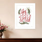 Joy to the World 2 White Framed Print Wall Art