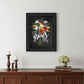 Love Grows Here 6 Black Framed Print Wall Art