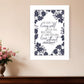 The Secret to Living Well 1 White Framed Print Wall Art