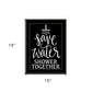 Shower Together 2 Black Framed Print Wall Art