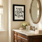 So Clean Clean 2 Black Framed Print Bathroom Wall Art