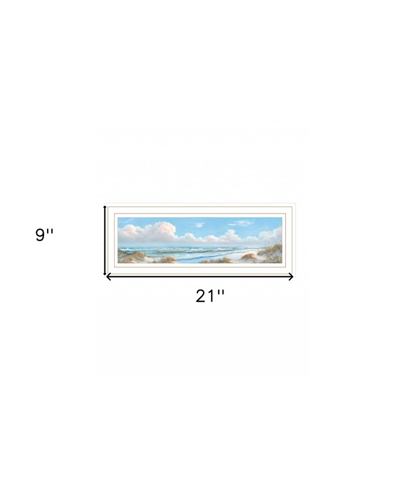 Seascape I 1 White Framed Print Wall Art