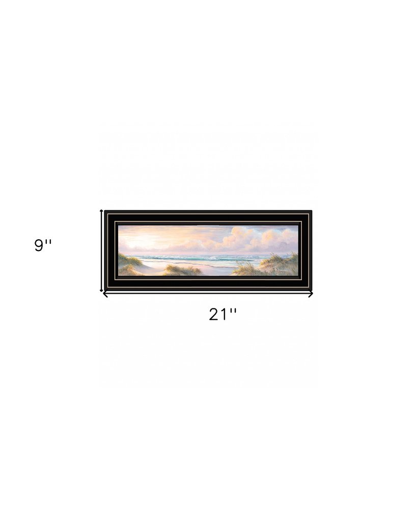 Seascape II 3 Black Framed Print Wall Art