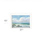 Beach 7 White Framed Print Wall Art