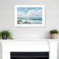 Beach 7 White Framed Print Wall Art
