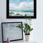 Beach 7 White Framed Print Wall Art