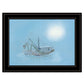 Misty Morning 2 Black Framed Print Wall Art