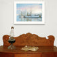 North Star at Rest 1 White Framed Print Wall Art