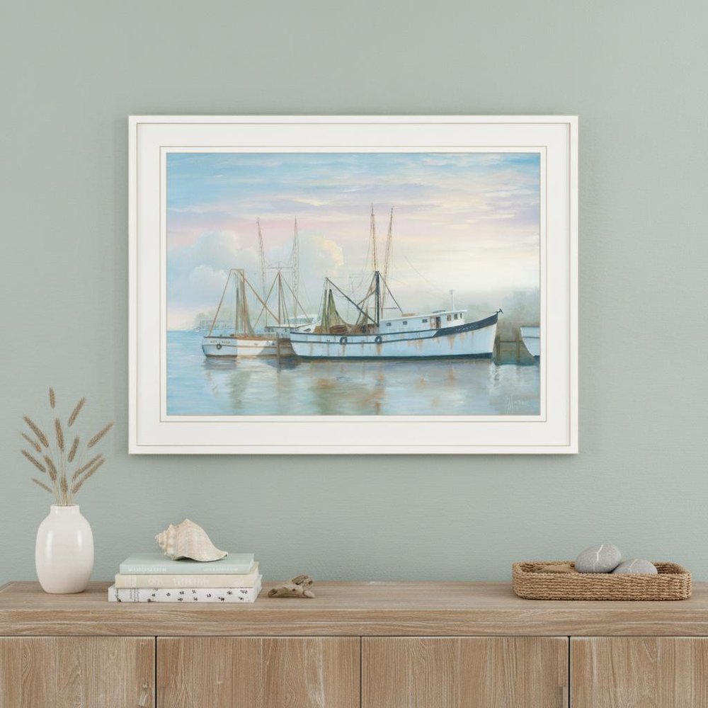 North Star at Rest 1 White Framed Print Wall Art