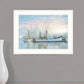North Star at Rest 1 White Framed Print Wall Art