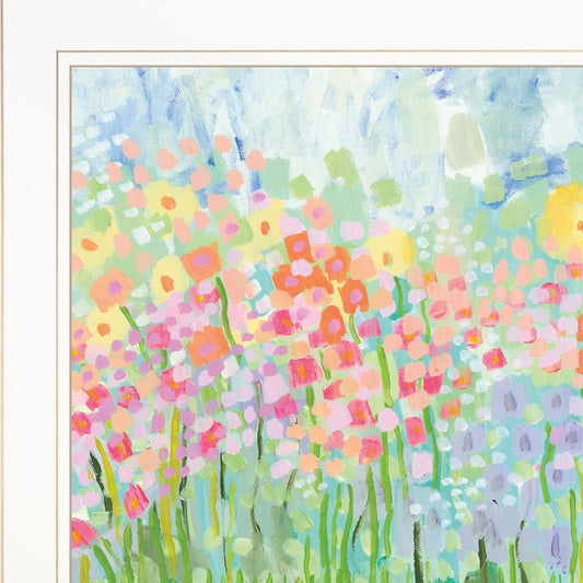 Growing Things NO 4 White Framed Print Wall Art