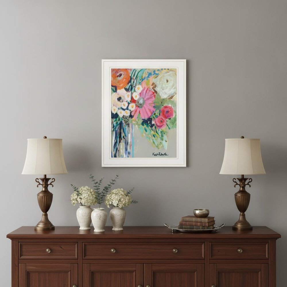 From Mrs Hazels Garden 1 White Framed Print Wall Art