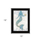 Mermaid at Heart 2 Black Framed Print Wall Art