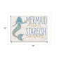 Mermaid Kisses Starfish Wishes 1 White Framed Print Wall Art