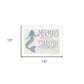 Mermaid Kisses Starfish Wishes 2 White Framed Print Wall Art