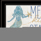 Mermaid Kisses Starfish Wishes 1 White Framed Print Wall Art