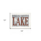 Life is Better at the Lake 1 White Framed Print Wall Art