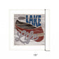 Lake Life Canoe 2 White Framed Print Wall Art