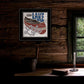 Lake Life Canoe 3 Black Framed Print Wall Art