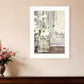 White Blossoms 1 White Framed Print Wall Art