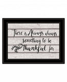 Always Thankful 3 Black Framed Print Wall Art