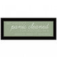 Panic Cleaned 1 White Framed Print Wall Art