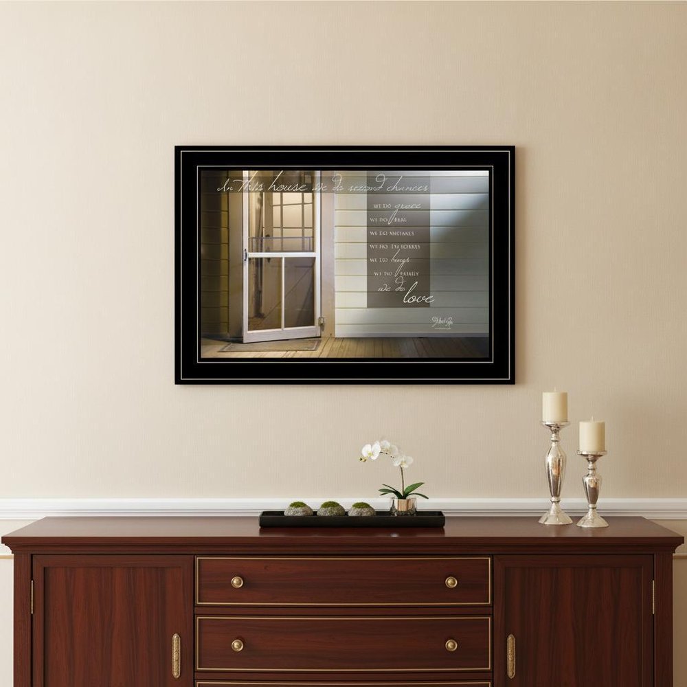 Second Chances 3 Black Framed Print Wall Art