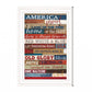America Proud 2 White Framed Print Wall Art