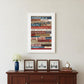 America Proud 2 White Framed Print Wall Art