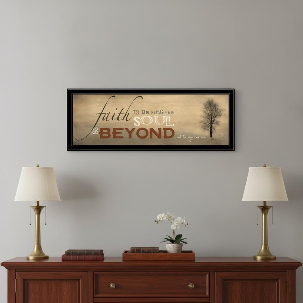 Sepia Tree Black Framed Print Wall Art