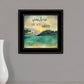 Sunshine And Lake Water 3 Black Framed Print Wall Art