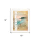 Beach Please 1 White Framed Print Wall Art