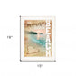 Beach Memories 1 White Framed Print Wall Art