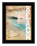 Beach Memories 2 Black Framed Print Wall Art