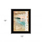 Beach Memories 2 Black Framed Print Wall Art