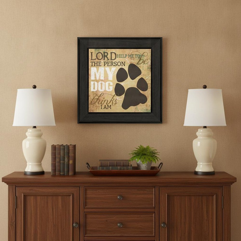 My Dog 2 Black Framed Print Wall Art