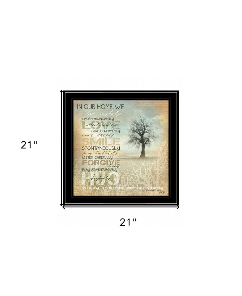 In Our Home 3 White Framed Wall Art