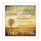 Meaning of Pay it Forward 1 White Framed Print Wall Art